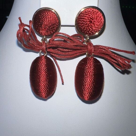 SugarFix by Bauble Bar Red Thread Dangle Earrings - Picture 3 of 8